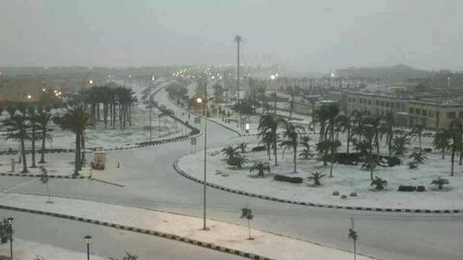 snow in Cairo