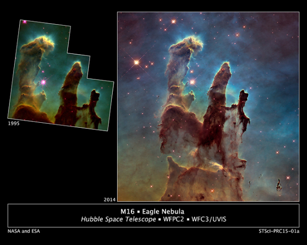 Los Pilares de la Creación by Hubble