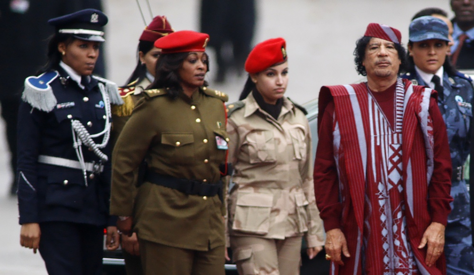 mujeres militares Gadafi