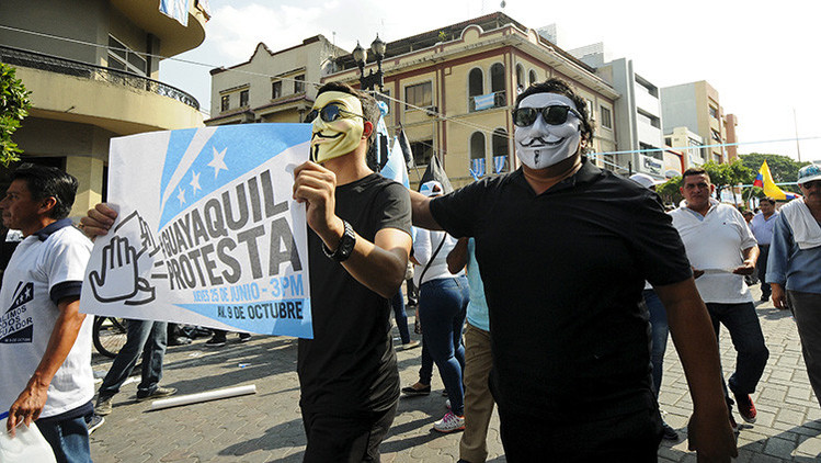 guayaquil protestas protests ecuador