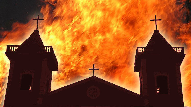 iglesia incendio fier church