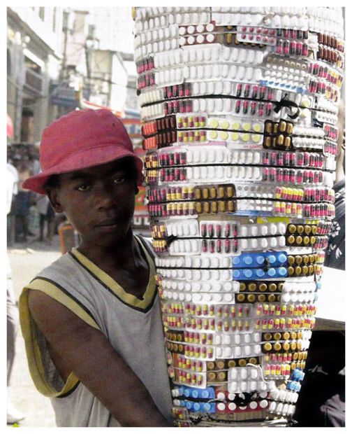 vendedor de medicamentos en Haiti