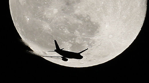 avion airplane moon luna