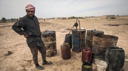 oil extraction near al-raqqa