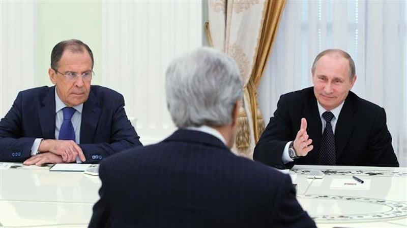 Lavrov,Putin,Kerry
