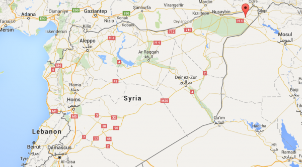 Mapa de Siria