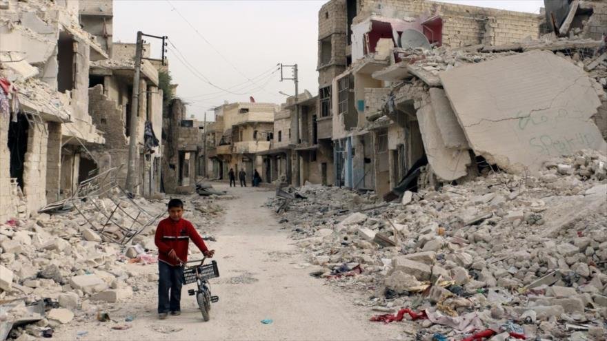 Destrucción causada durante la crisis de Siria.