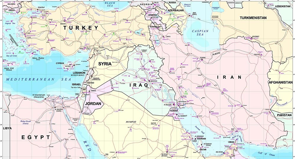 Sykes-Picot Oriente medio mapa