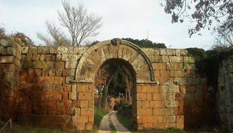 Puerta de entrada a Falerii Novi. 