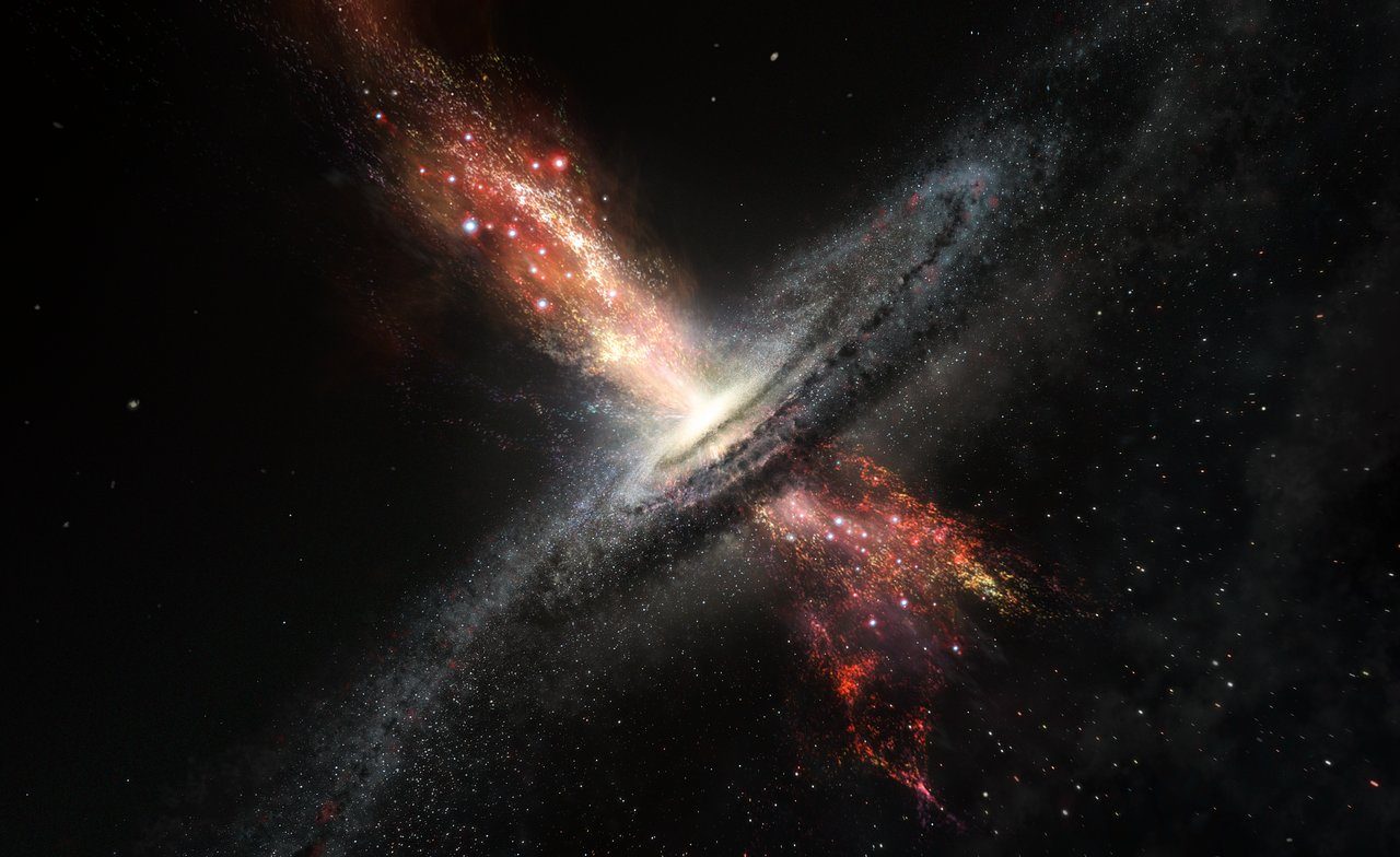 estrella naciendo agujero negro supermasivo