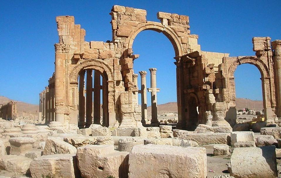 Arco de Triunfo o Arco de Septimio Severo, Palmira, Siria, 2005.