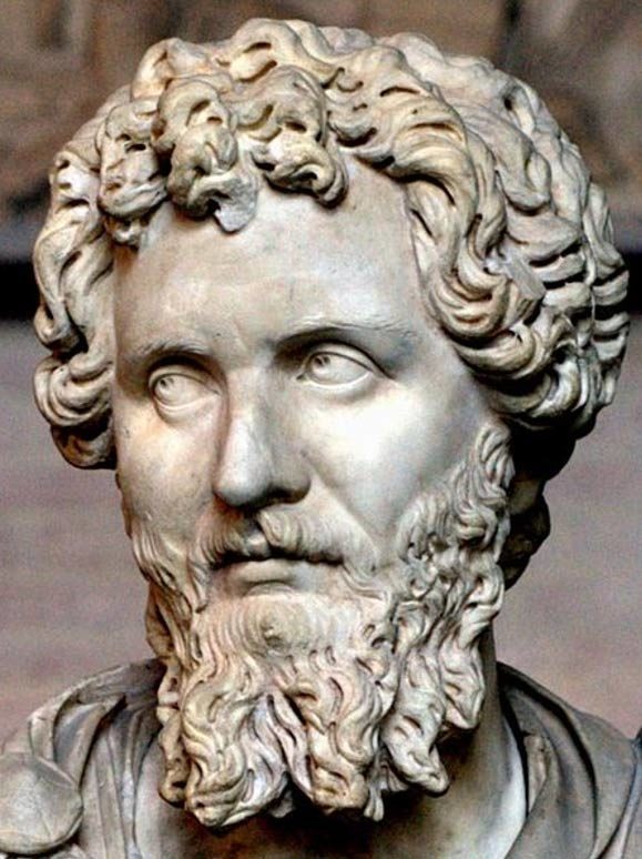 Busto de Septimio Severo (193 d. C. – 211 d. C.). 