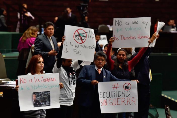 diputados Congreso México Ley Seguridad Interior activistas