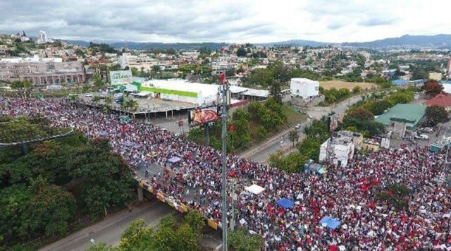 Honduras demonstration manifestación