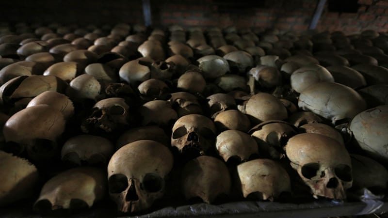 Rwanda genocide skulls Hutus Tutsis