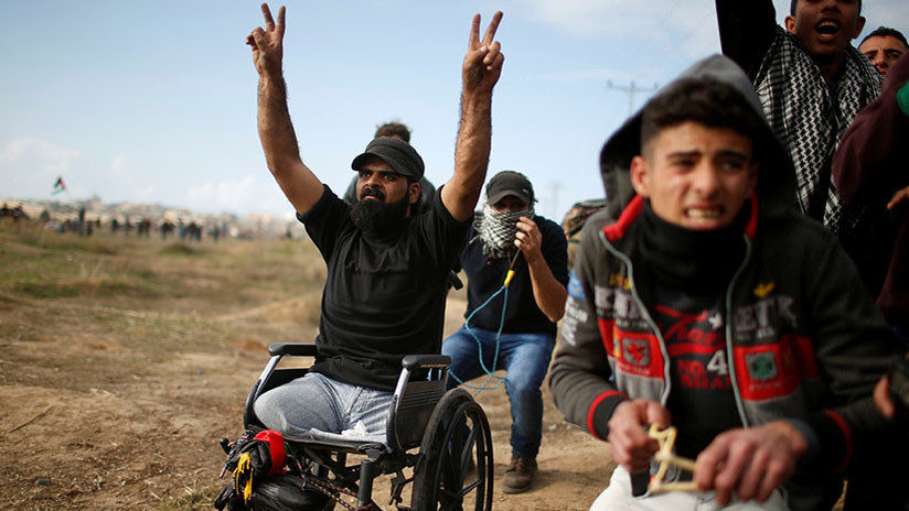 palestino silla ruedas