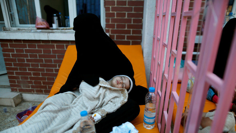 child cholera Sanaa Yemen