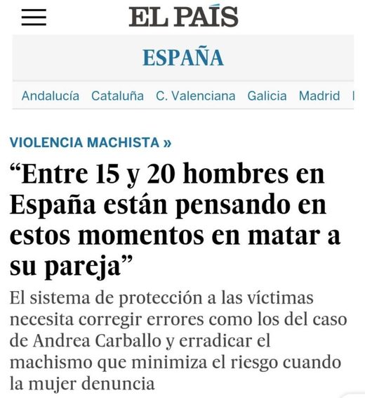 Titular El País feminismo
