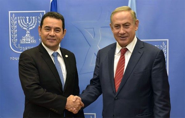 Israel Guatemala Benjamin Netanyahu Jimmy Morales