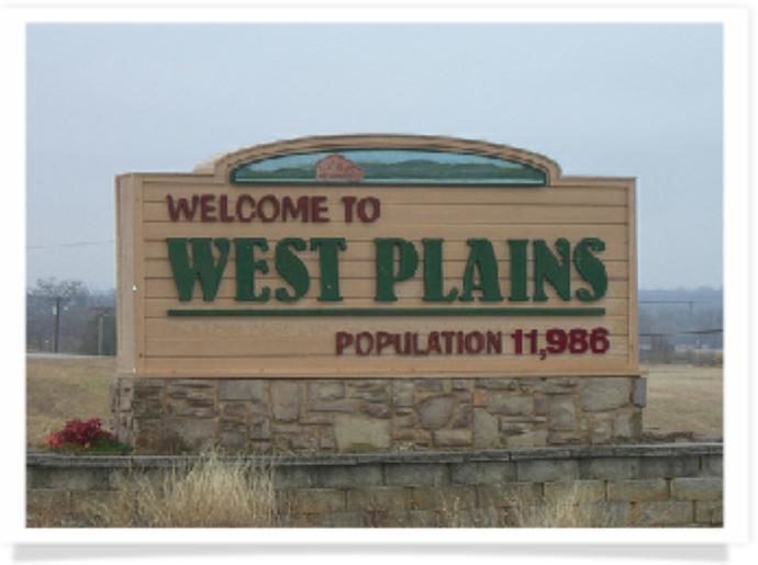 West Plains, NO sign