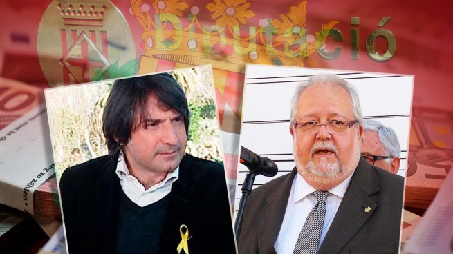 El diputado del PDeCAT Francesc Dalmases y el ex presidente de la Diputación de Barcelona Salvador Esteve