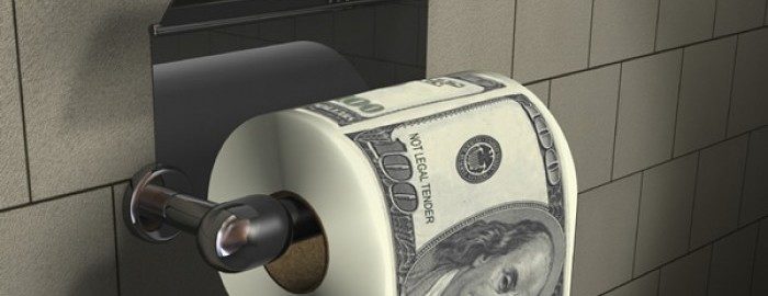 papel higiénico dólar