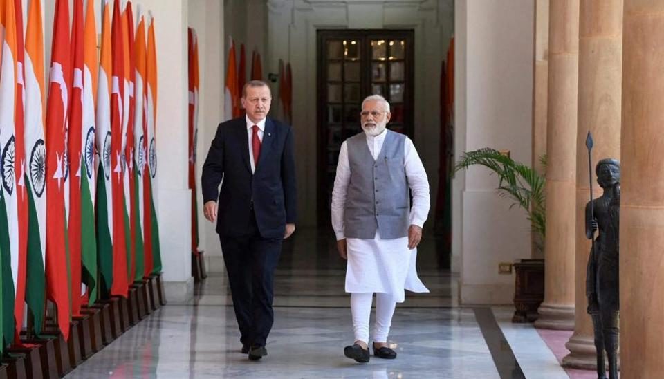PM India Modi y Erdogan