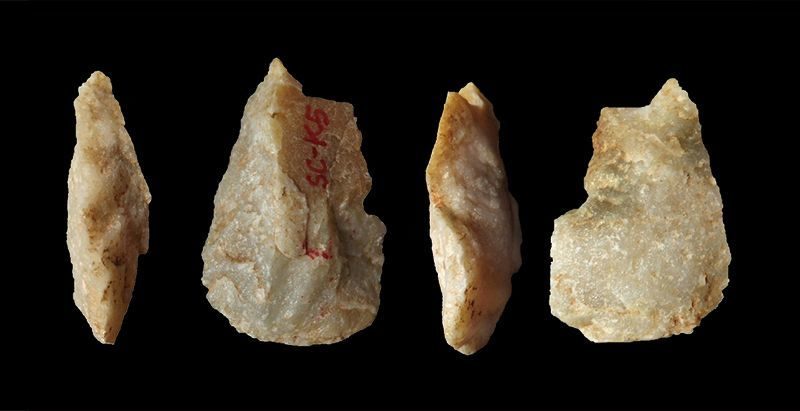 Herramientas de piedra halladas en China con una antigüedad de 2,1 millones de años.