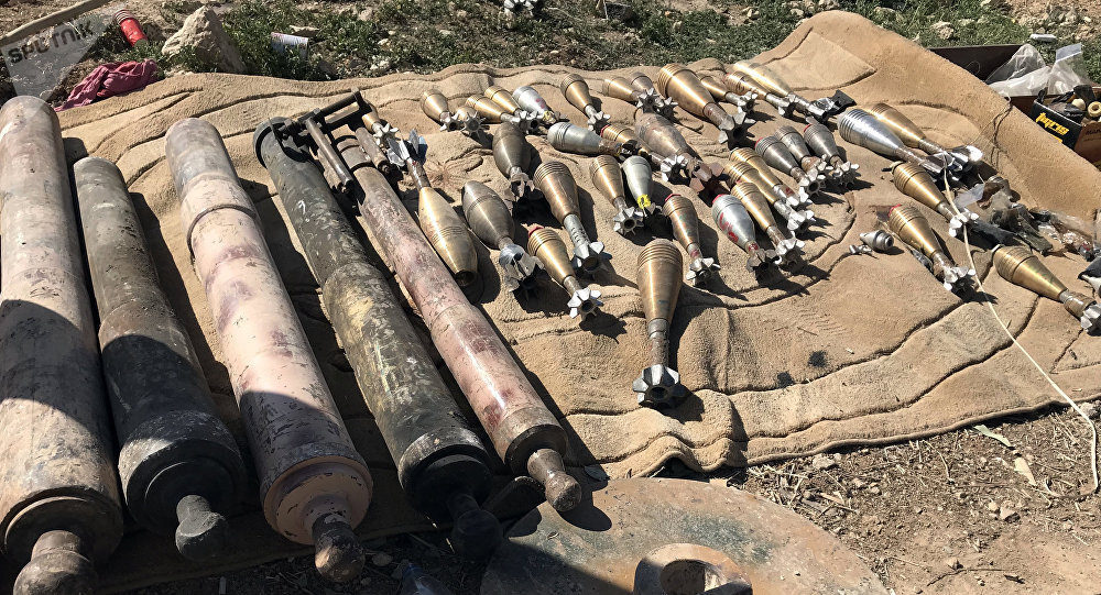 Almacén de municiones en Siria