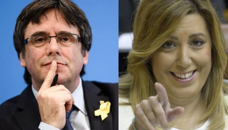 Carles Puigdemont y Susana Díaz