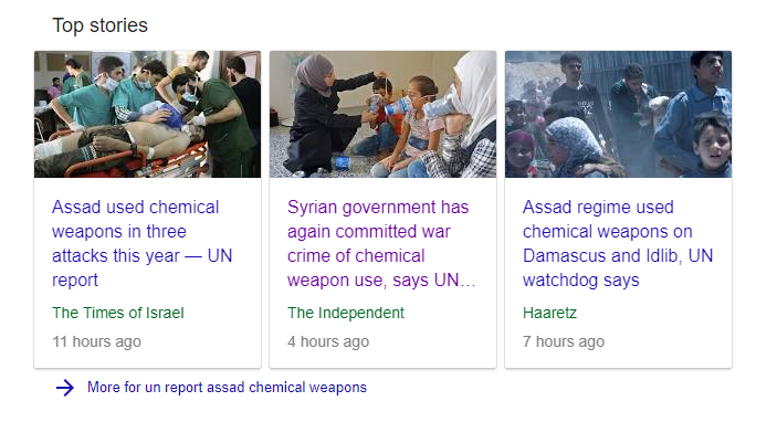 medios reporte ONU Siria
