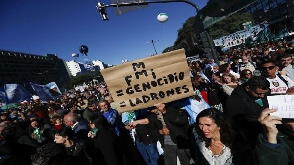 Argentina IMF FMI protestas protests