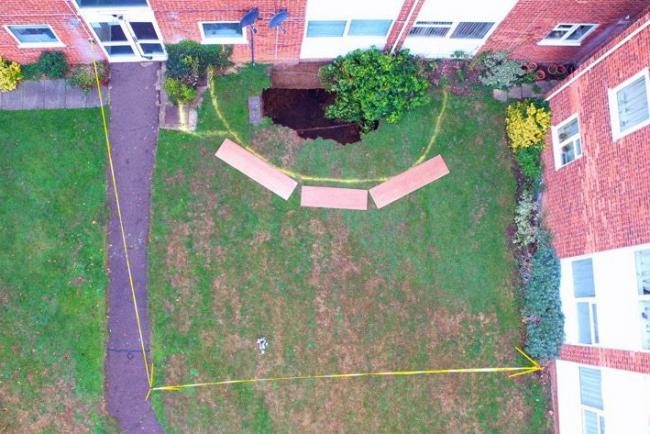 Sinkhole forces residents out of block of flats in St Albans