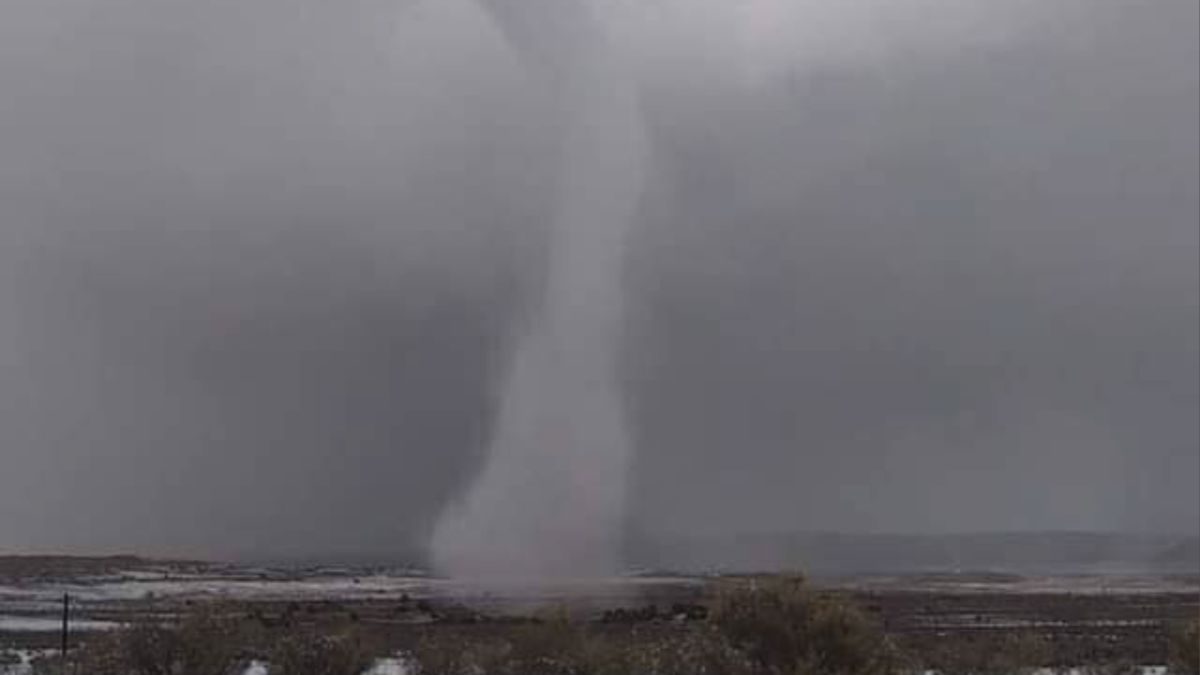 'Snownado' touches down on Navajo reservation