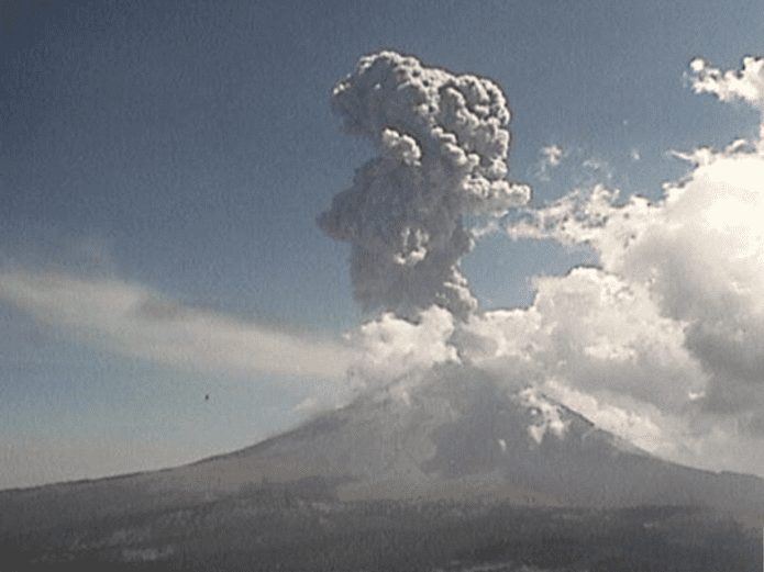 Popocatépetl volcano Mexico