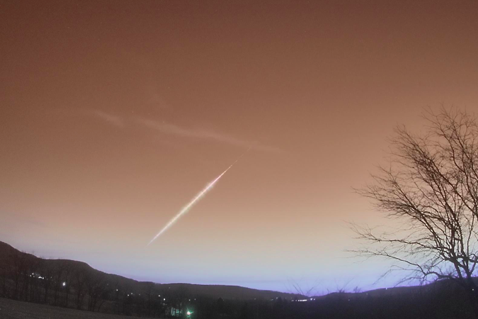 Meteor observed by camera in Douglassville,