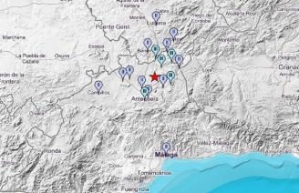 Se registra un terremoto de magnitud 3,5 en la provincia de Málaga.