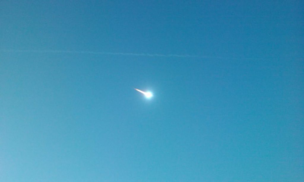 Daytime meteor - stock image