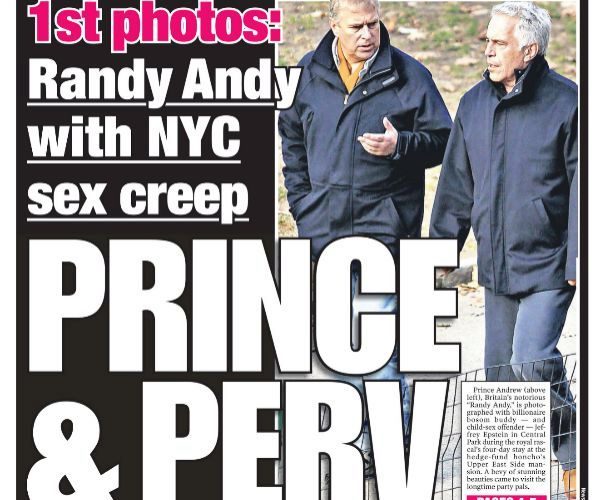 El príncipe y el pervertido', titular que lleva a su portada el diario 'New York Post'