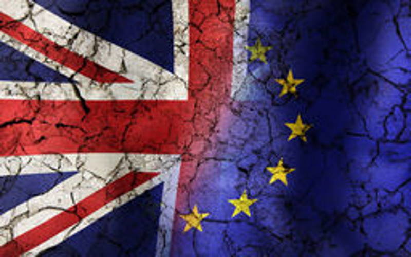 brexit flags EU UK