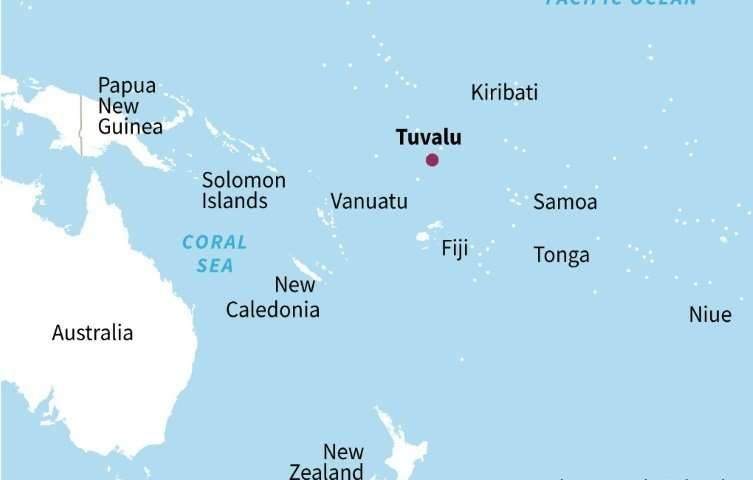 Tuvalu solomon islands map