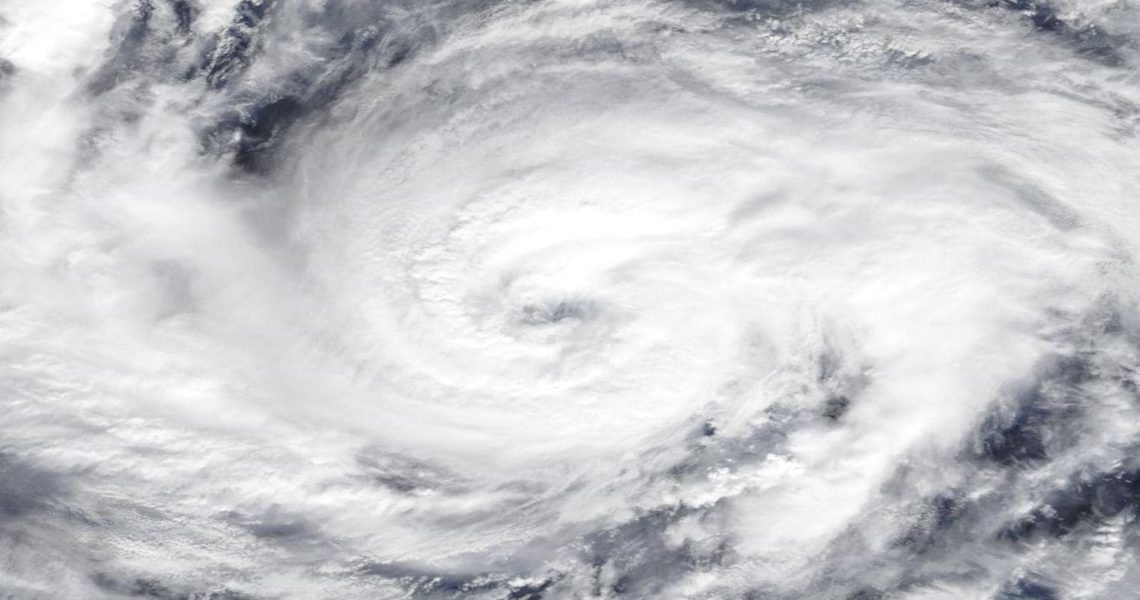 Imagen por satélite del huracán Pablo