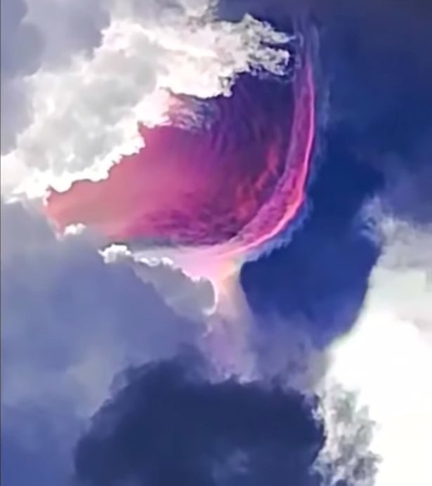 Iridescent cloud over Trinidad