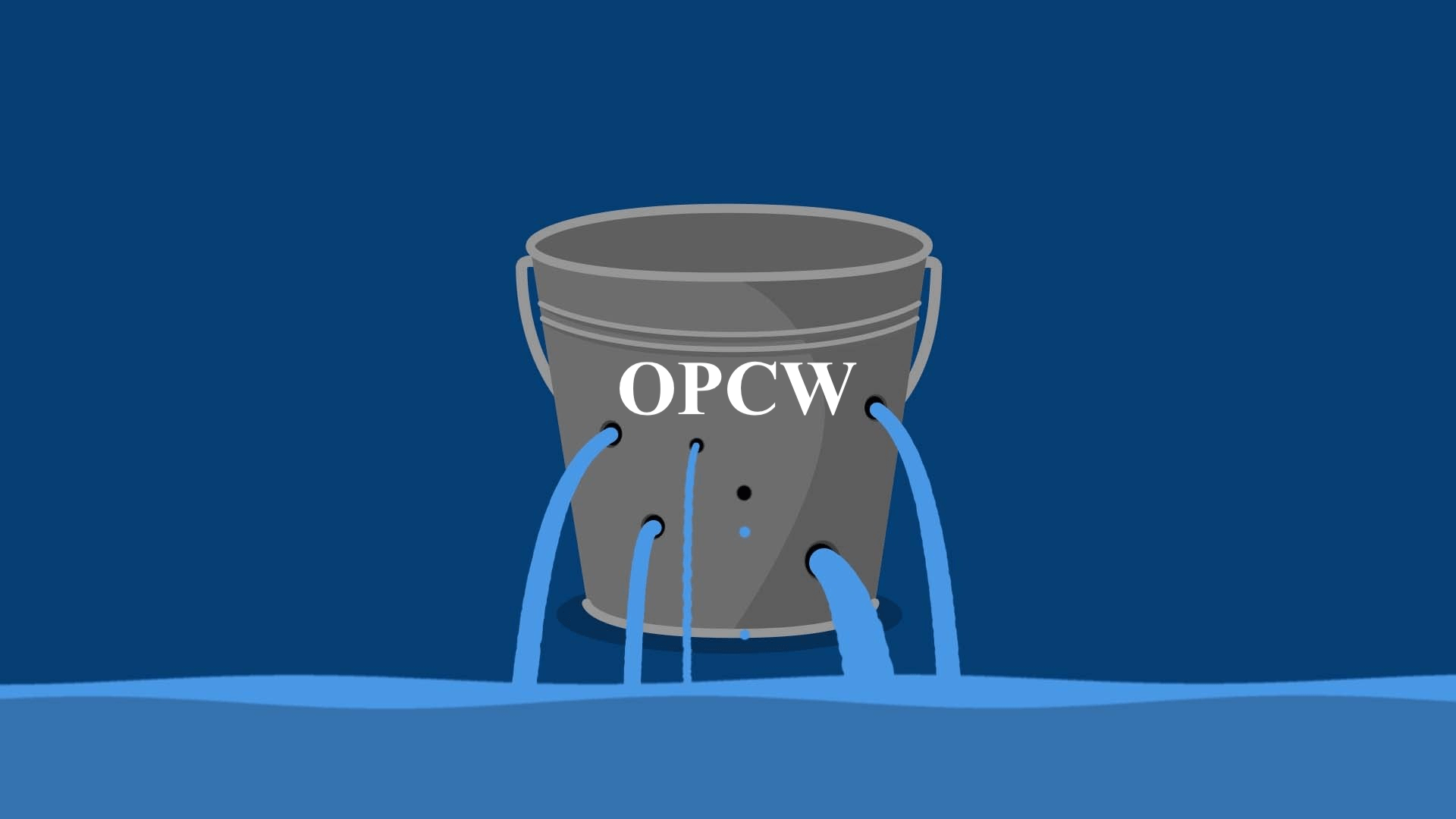 OPCW leaking bucket