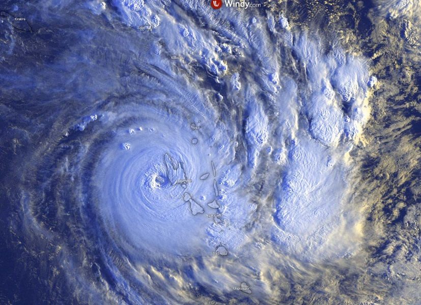 Cyclone harold vanatu islande