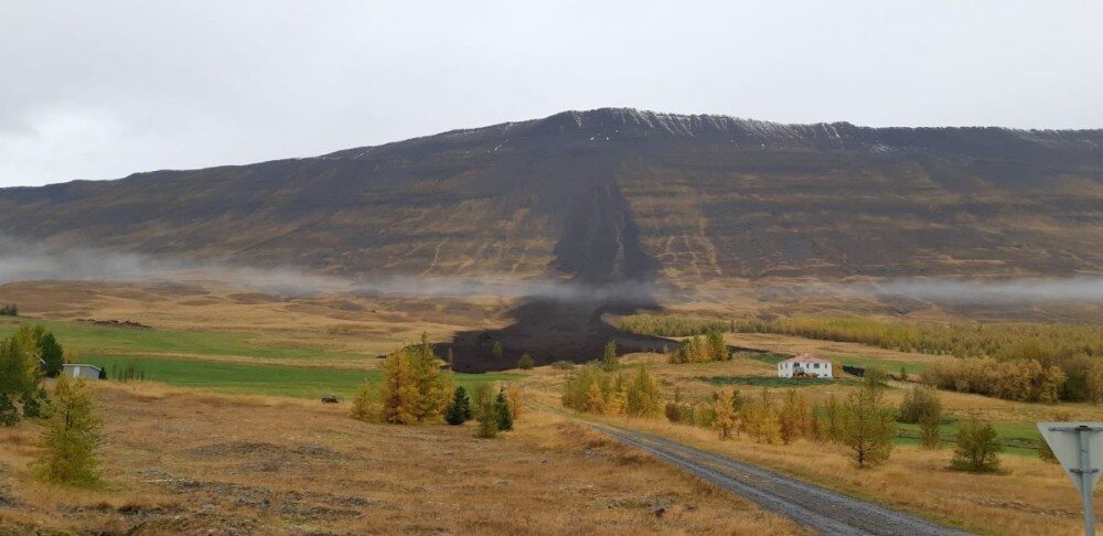 Iceland landslide