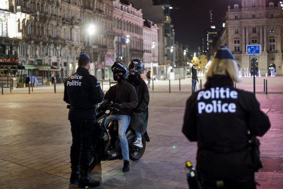 belgium police lockdown