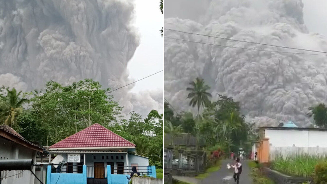 Erupción,volcán,Semeru,Indonesia,1 muerto,41 heridos