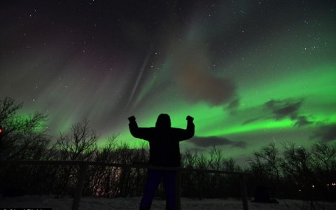 Aurora Boreal vista en Laponia