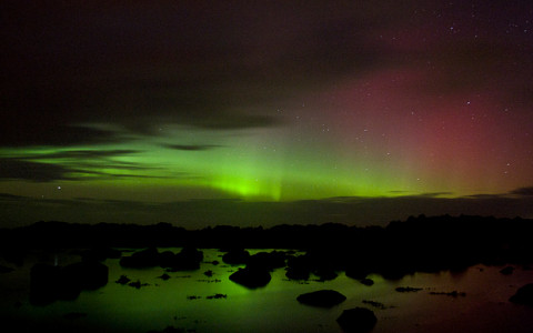 Aurora Boreal vista en Donegal, Irlanda